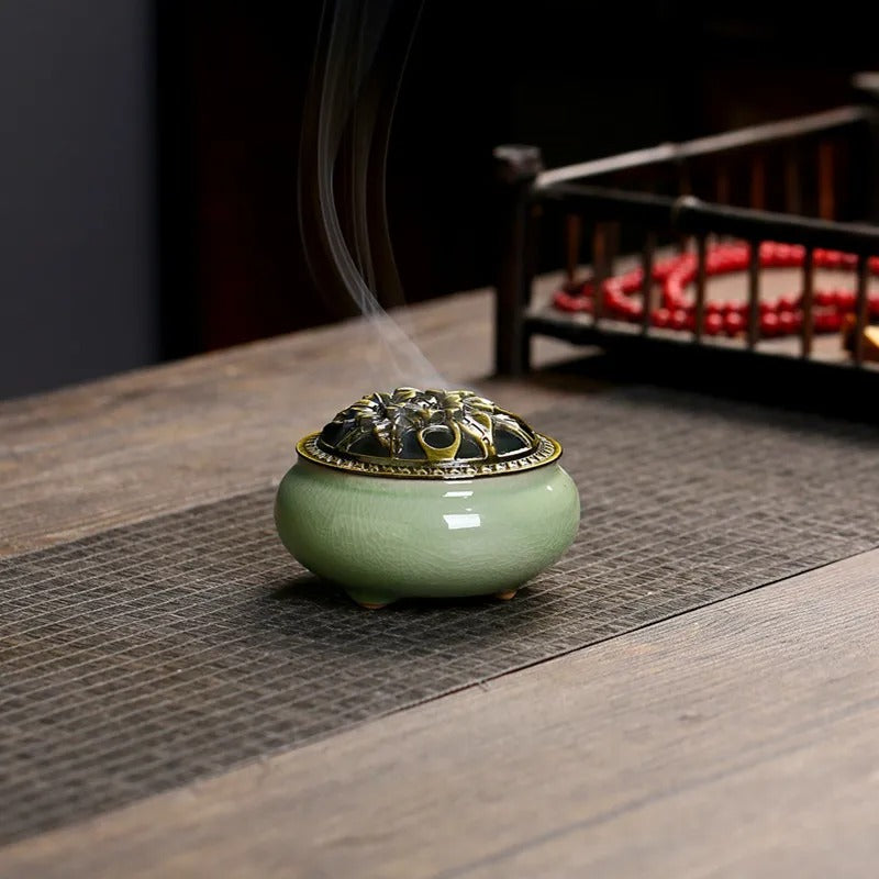 Ceramic Plate Incense Burner