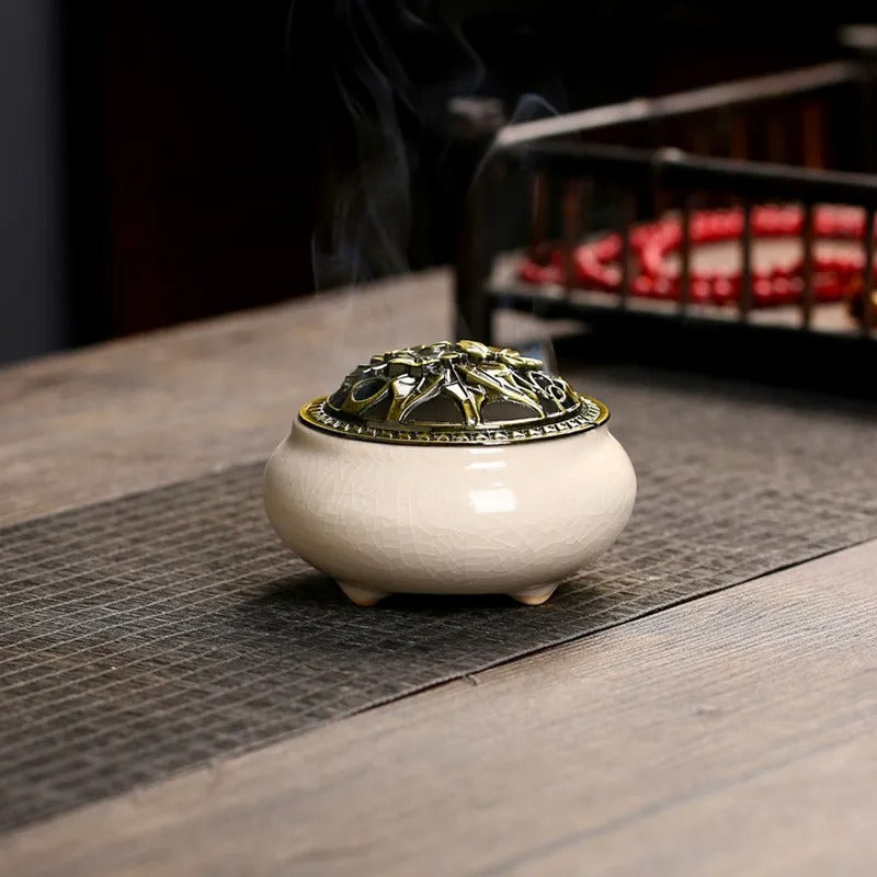 Ceramic Plate Incense Burner